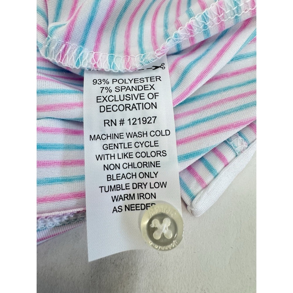 NWT johnnie-O VIK Striped Golf Performance Jersey Polo Shirt Porto Pink Mens XL - Picture 8 of 10